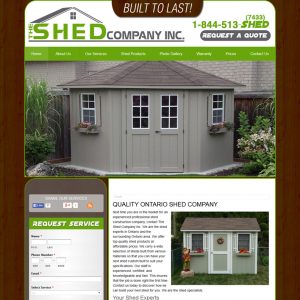 The Shed Company-web design